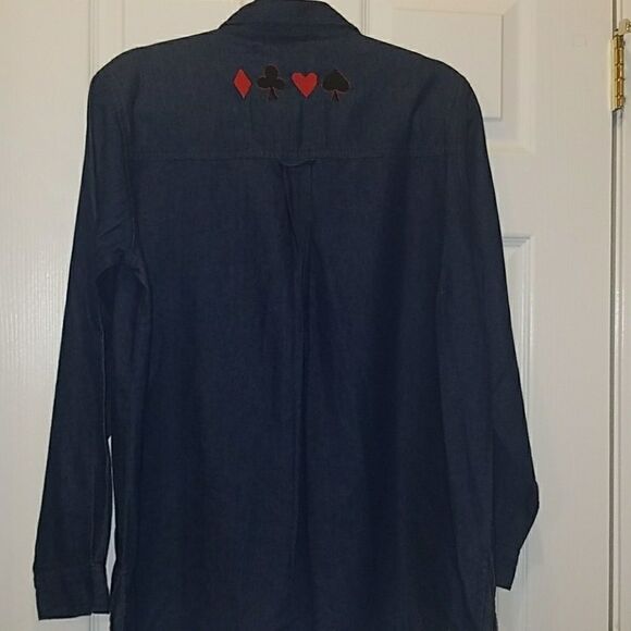 Quaker Factory casino bingo gambling top Sz S NEW - Picture 4 of 4